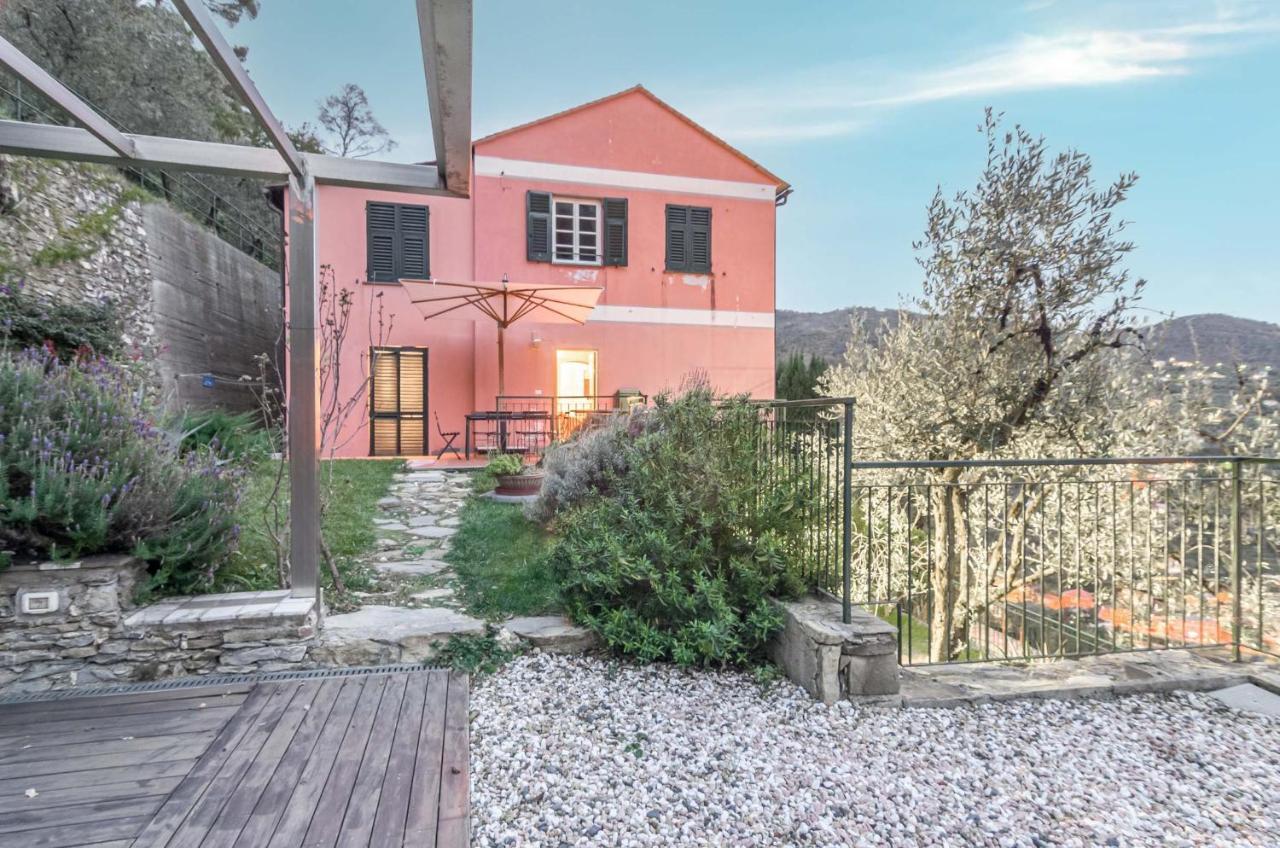 Recco Apartment With View And Pool Exteriör bild